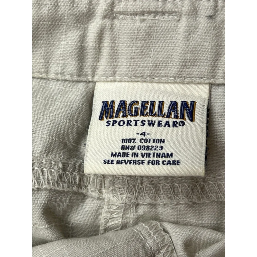 Magellan Sportswear Women’s Cream Cargo A Line Tie Front Skirt size 4 EUC - Picture 13 of 13